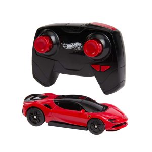 Hot Wheels RC 1:64 Ferrari Sf90 Stradale Assetto Fiorano Battery-Powered Remote-Control Car