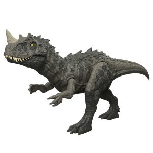 Jurassic World Wild Roar Ceratosaurus Dinosaur Action Figure Toy, Attack, Light & Sound, Scan Code