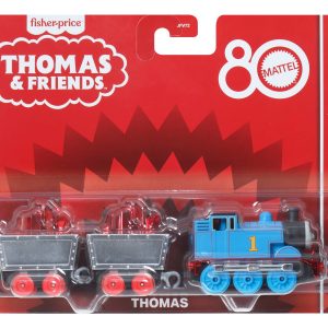Thomas & Friends By Fisher-Price Small Die-Cast Mattel 80th Engine, Collectible Toy Metal Train