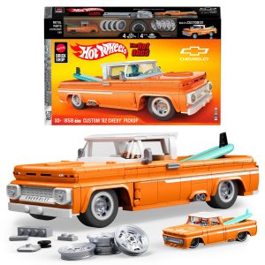Mattel Brick Shop Hot Wheels Chevy Pickup Custom 1962, 858 Pièces, de Collect