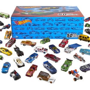 Hot Wheels 1:64 Scale Toy Cars & Trucks, 50-Pack