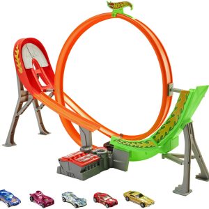 Hot Wheels® Coffre Piste de Course Motorisée