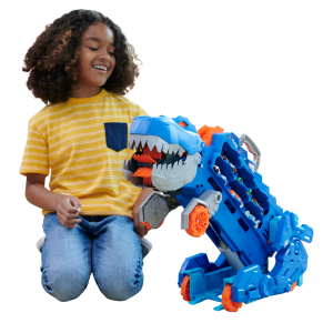 Hot Wheels City Pista de Brinquedo Super Reboque de T-Rex
