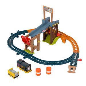 Thomas e Seus Amigos Pista de Brinquedo Motorizada de Construção Diesel