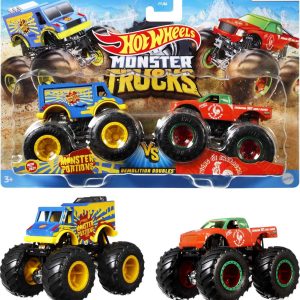 Hot Wheels Monster Trucks demolition Doubles Assortiment de Camions à L’Échelle 1:64
